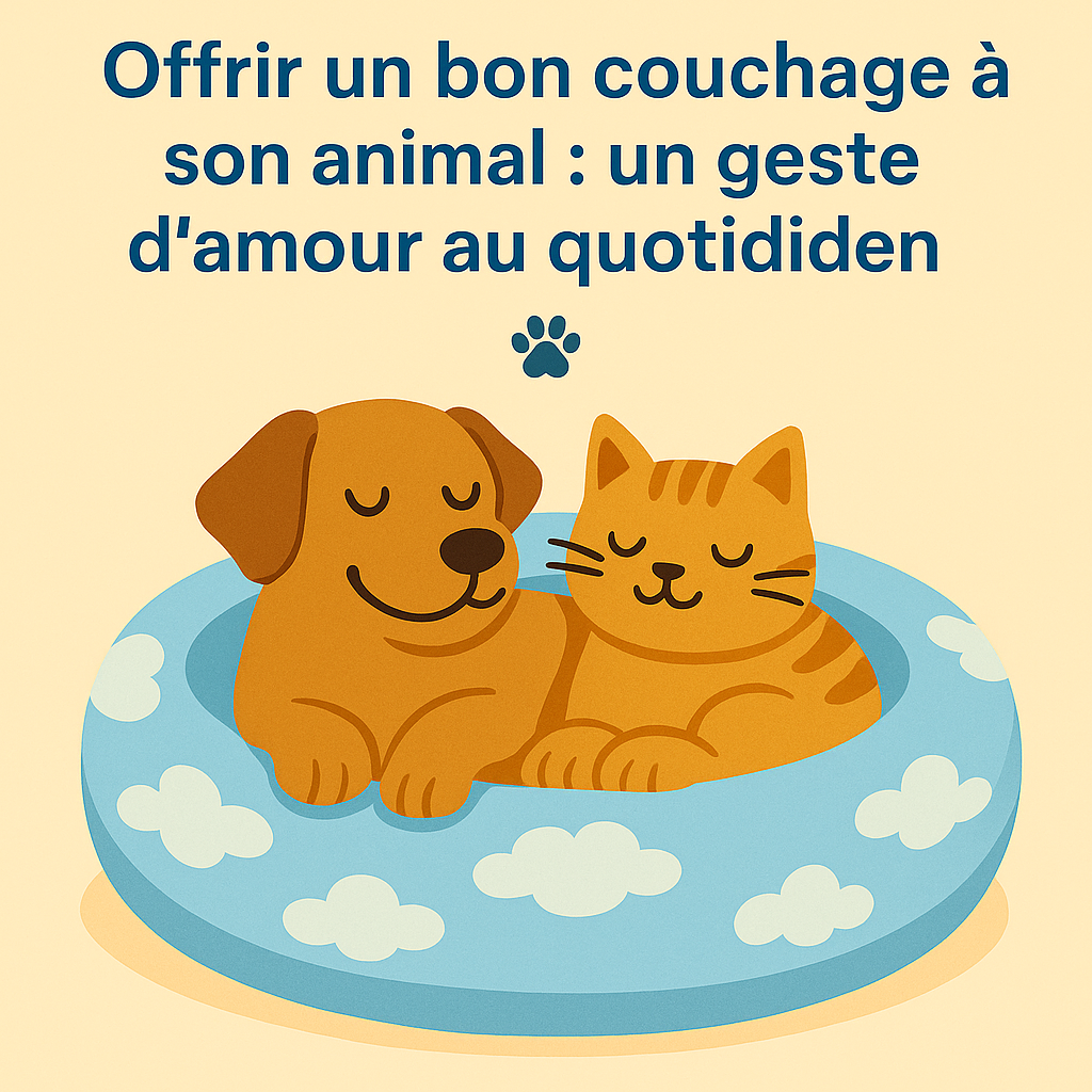 L’importance du couchage pour nos animaux, un besoin trop souvent négligé