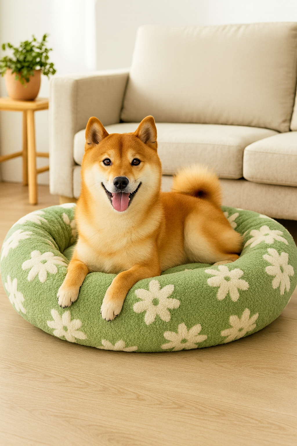 Panier Anti-Stress et Orthopédique Fleur